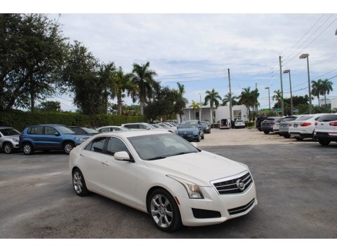 White Diamond Tricoat Cadillac ATS 2.5L Luxury.  Click to enlarge.