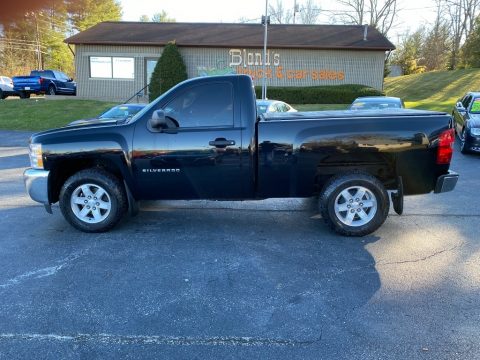 Black Chevrolet Silverado 1500 LS Regular Cab.  Click to enlarge.