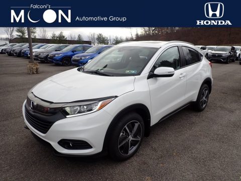 Platinum White Pearl Honda HR-V EX AWD.  Click to enlarge.
