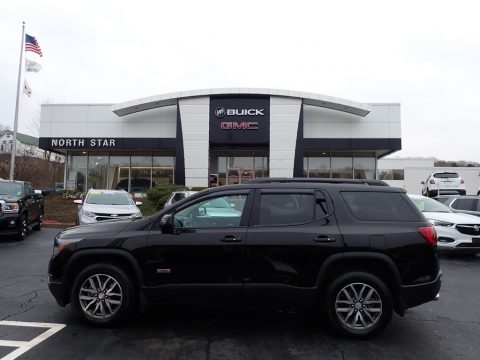 Ebony Twilight Metallic GMC Acadia All Terrain SLE AWD.  Click to enlarge.