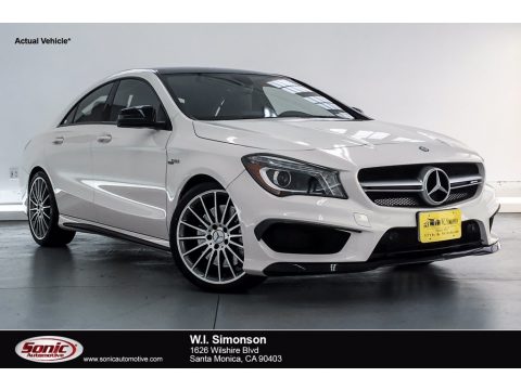 Cirrus White Mercedes-Benz CLA 45 AMG.  Click to enlarge.