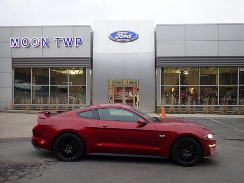 Ruby Red Ford Mustang GT Premium Fastback.  Click to enlarge.