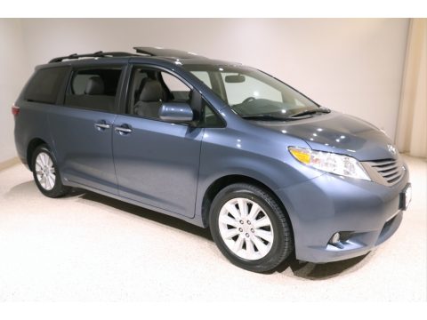 Shoreline Blue Pearl Toyota Sienna XLE AWD.  Click to enlarge.