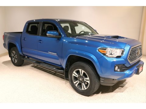 Blazing Blue Pearl Toyota Tacoma TRD Sport Double Cab 4x4.  Click to enlarge.