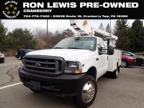 Oxford White Ford F450 Super Duty XL Regular Cab Chassis Utility.  Click to enlarge.
