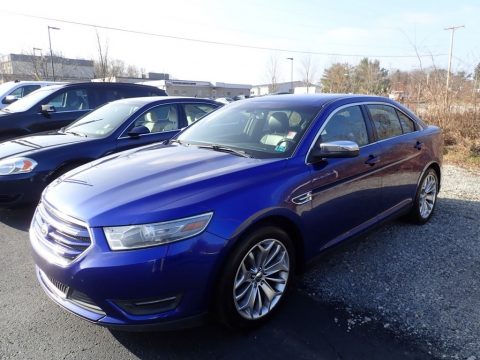 Deep Impact Blue Metallic Ford Taurus Limited.  Click to enlarge.
