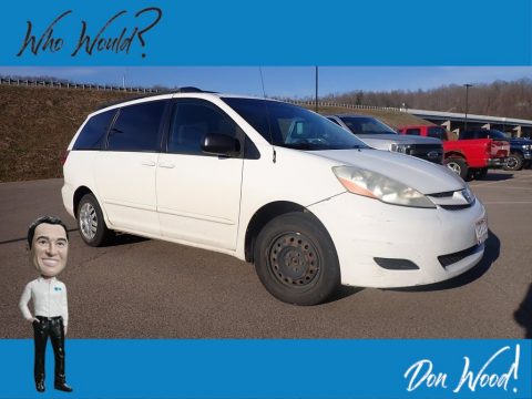 Natural White Toyota Sienna LE.  Click to enlarge.