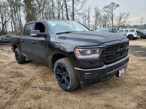 Diamond Black Crystal Pearl Ram 1500 Big Horn Crew Cab 4x4.  Click to enlarge.