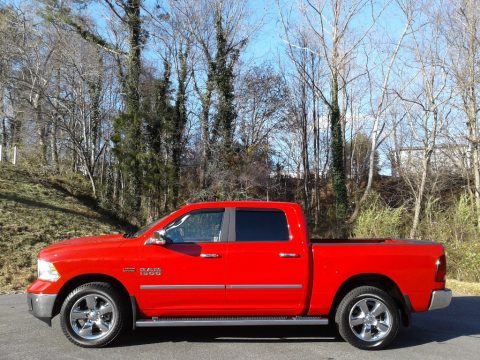 Flame Red Ram 1500 Big Horn Crew Cab 4x4.  Click to enlarge.