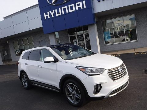 Monaco White Hyundai Santa Fe Limited Ultimate AWD.  Click to enlarge.