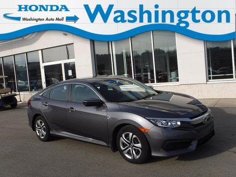 Modern Steel Metallic Honda Civic LX Sedan.  Click to enlarge.