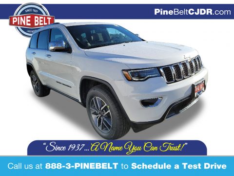 Bright White Jeep Grand Cherokee Limited 4x4.  Click to enlarge.