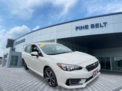 Crystal White Pearl Subaru Impreza Sport 5-Door.  Click to enlarge.