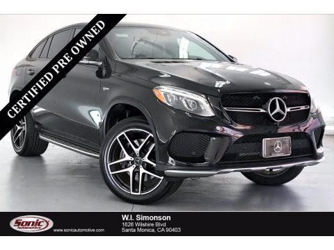 Black Mercedes-Benz GLE 43 AMG 4Matic Coupe.  Click to enlarge.