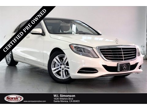 designo Diamond White Metallic Mercedes-Benz S 550 Sedan.  Click to enlarge.