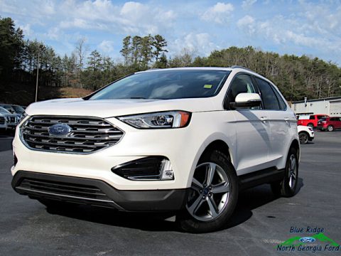 White Platinum Ford Edge SEL.  Click to enlarge.