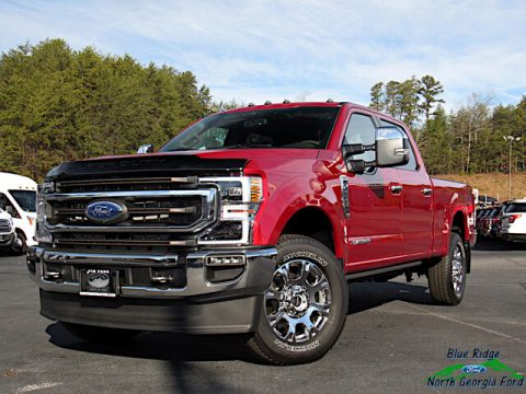 Rapid Red Ford F250 Super Duty King Ranch Crew Cab 4x4.  Click to enlarge.
