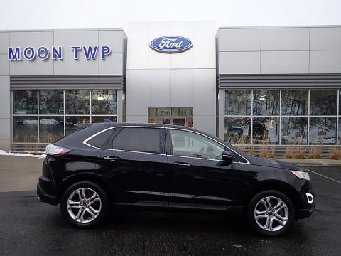 Shadow Black Ford Edge Titanium AWD.  Click to enlarge.