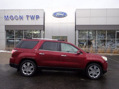 Crimson Red Tintcoat GMC Acadia Limited AWD.  Click to enlarge.
