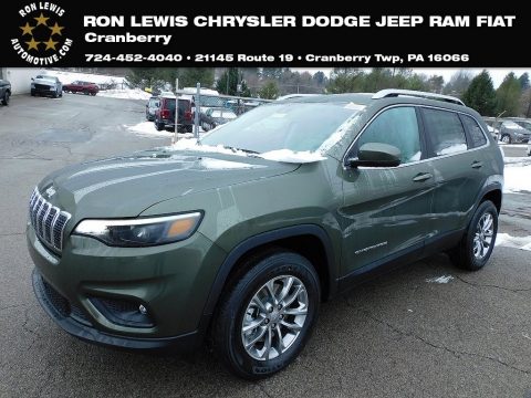 Olive Green Pearl Jeep Cherokee Latitude Lux 4x4.  Click to enlarge.