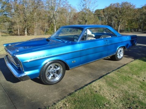 Metallic Blue Ford Galaxie 500 Fastback.  Click to enlarge.
