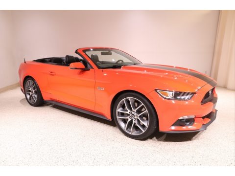 Competition Orange Ford Mustang GT Premium Convertible.  Click to enlarge.