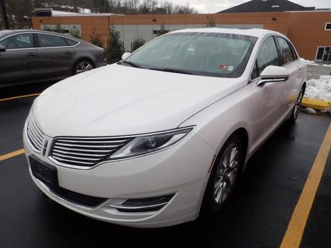 White Platinum Lincoln MKZ 3.7 AWD.  Click to enlarge.
