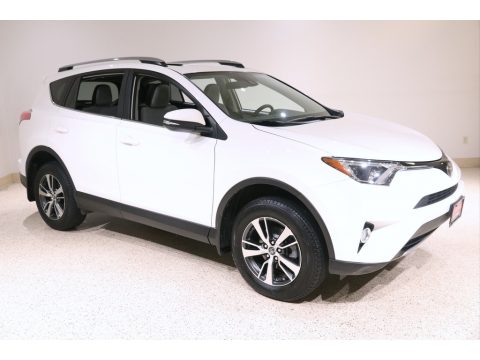 Super White Toyota RAV4 XLE.  Click to enlarge.