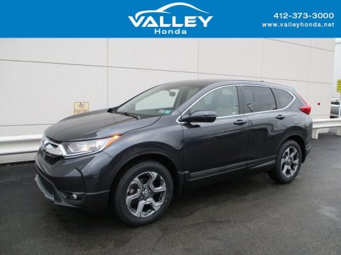 Modern Steel Metallic Honda CR-V EX AWD.  Click to enlarge.