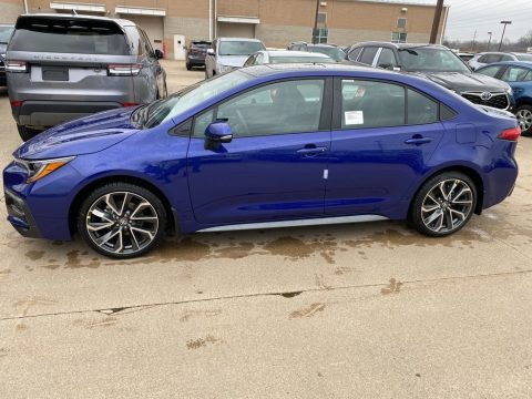 Blue Crush Metallic Toyota Corolla XSE.  Click to enlarge.