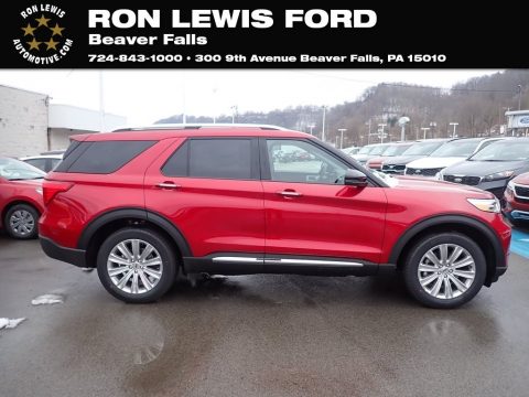 Rapid Red Metallic Ford Explorer Limited 4WD.  Click to enlarge.