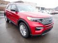 Front 3/4 View of 2021 Ford Explorer Limited 4WD #3