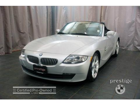 Titanium Silver Metallic BMW Z4 3.0si Roadster.  Click to enlarge.