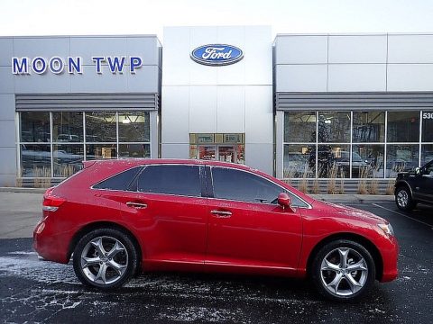 Barcelona Red Metallic Toyota Venza V6 AWD.  Click to enlarge.