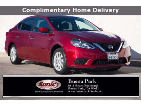 Scarlet Ember Tintcoat Nissan Sentra SV.  Click to enlarge.