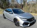Front 3/4 View of 2017 Honda Civic Sport Touring Hatchback #4