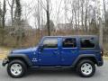 2009 Jeep Wrangler Unlimited X 4x4 Deep Water Blue Pearl