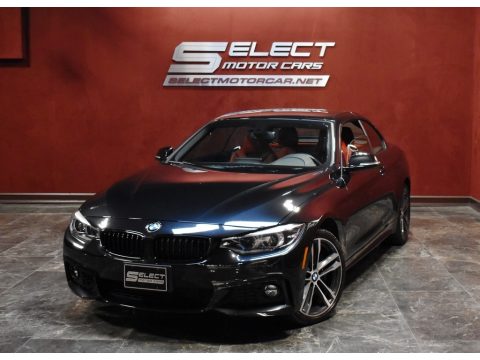 Jet Black BMW 4 Series 440i xDrive Convertible.  Click to enlarge.