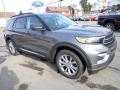Front 3/4 View of 2021 Ford Explorer XLT 4WD #8