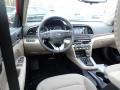  2020 Hyundai Elantra Beige Interior #9