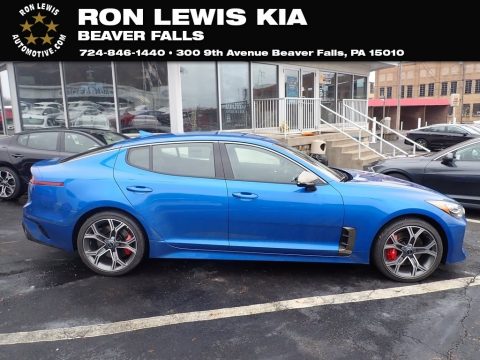 Micro Blue Kia Stinger GT.  Click to enlarge.