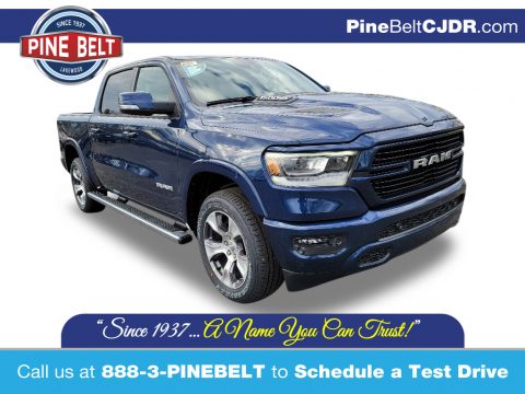 Patriot Blue Pearl Ram 1500 Laramie Crew Cab 4x4.  Click to enlarge.