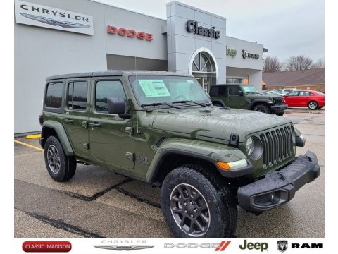 Sarge Green Jeep Wrangler Unlimited Sport 4x4.  Click to enlarge.
