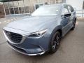 Front 3/4 View of 2021 Mazda CX-9 Carbon Edition AWD #5