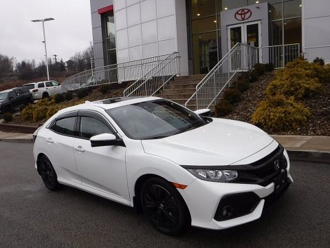 White Orchid Pearl Honda Civic EX Hatchback.  Click to enlarge.