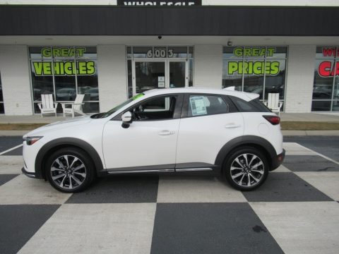 Snowflake White Pearl Mica Mazda CX-3 Grand Touring AWD. Click to enlarge. Snowflake White Pearl Mica Mazda CX-3 Grand Touring AWD. Click to enlarge.