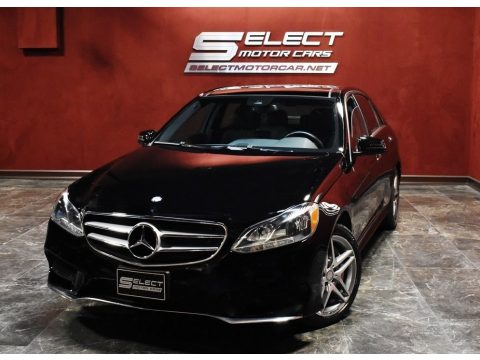 Black Mercedes-Benz E 550 4Matic Sedan.  Click to enlarge.