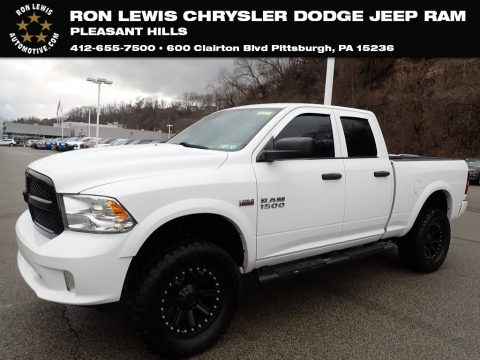 Bright White Ram 1500 Express Quad Cab 4x4.  Click to enlarge.