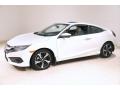 Front 3/4 View of 2018 Honda Civic Touring Coupe #3