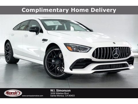 Polar White Mercedes-Benz AMG GT 53.  Click to enlarge.